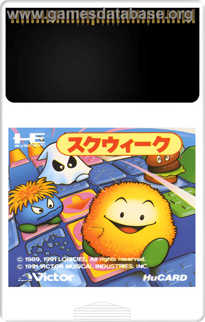 Skweek - NEC TurboGrafx-16 - Artwork - Cartridge