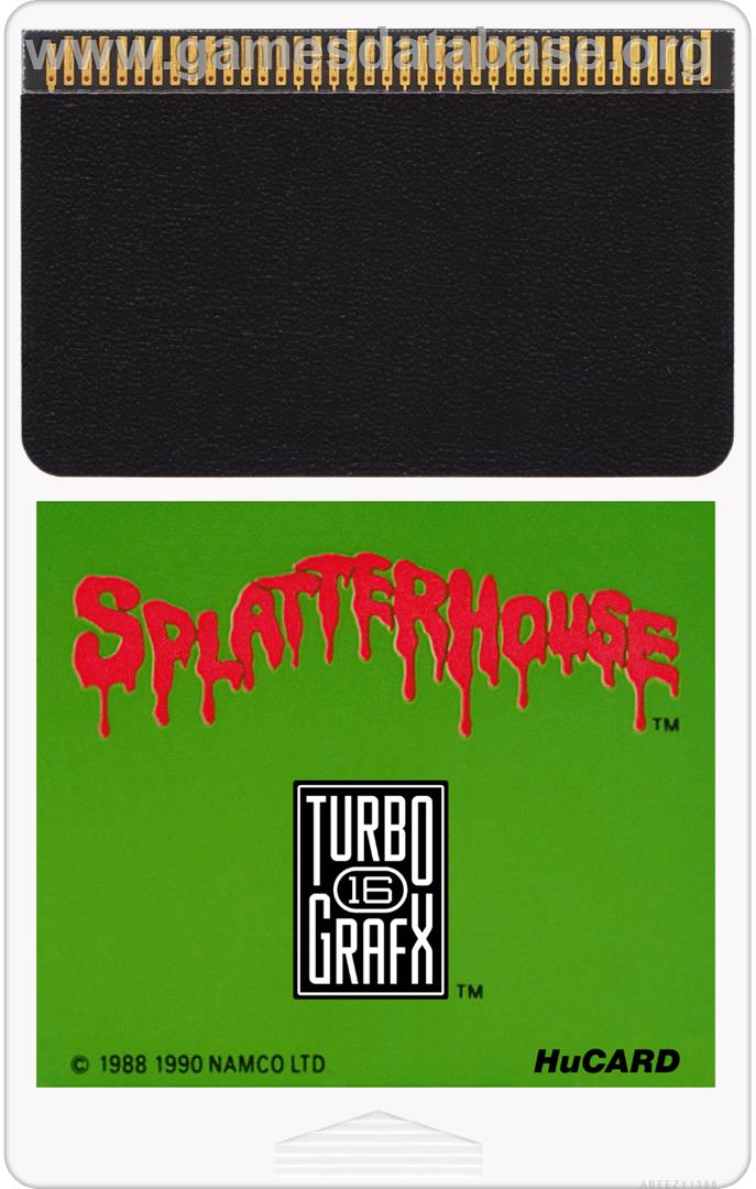 Splatterhouse - NEC TurboGrafx-16 - Artwork - Cartridge
