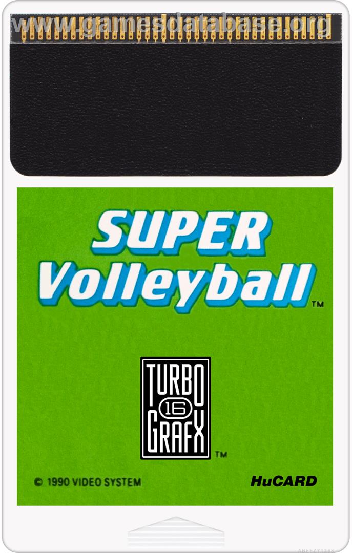 Super Volleyball - NEC TurboGrafx-16 - Artwork - Cartridge