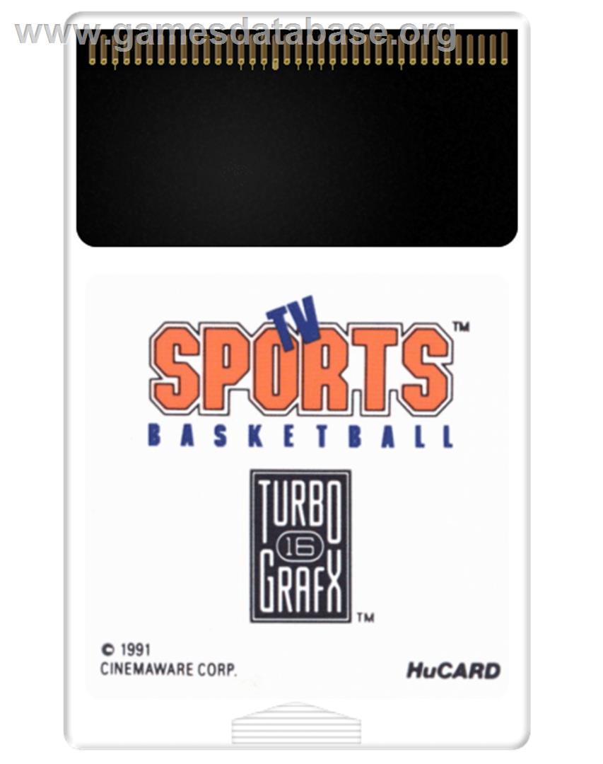 TV Sports: Basketball - NEC TurboGrafx-16 - Artwork - Cartridge