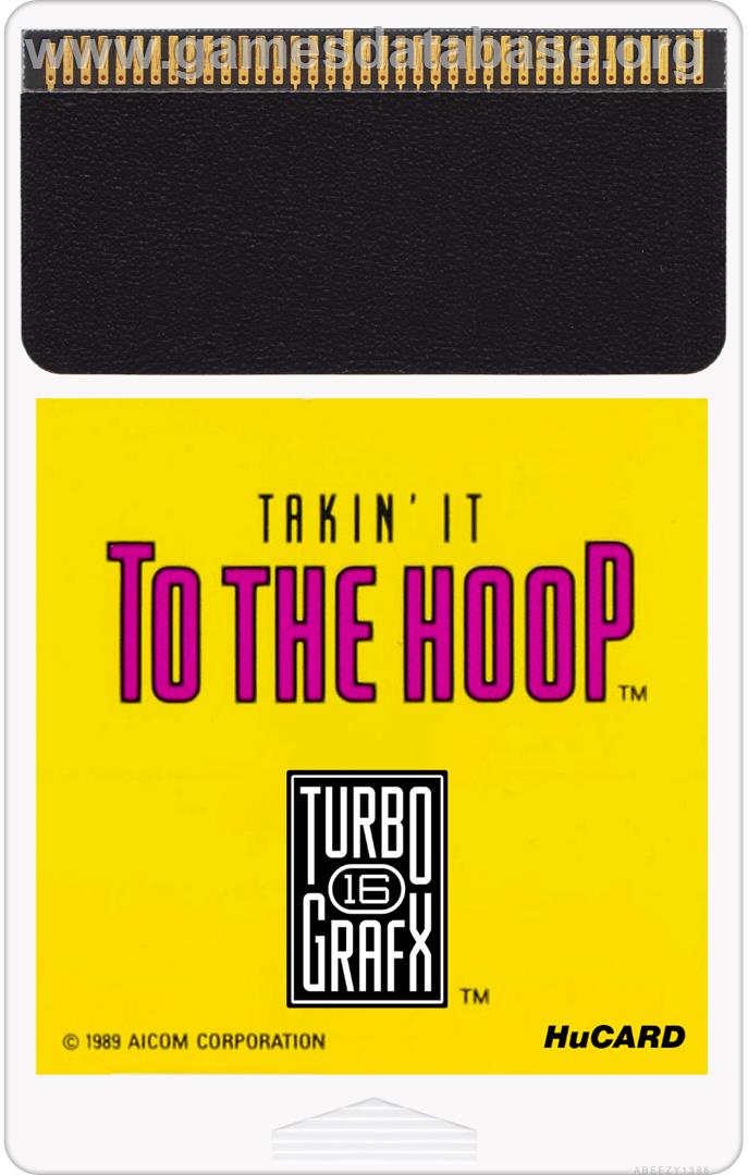 Takin' It To The Hoop - NEC TurboGrafx-16 - Artwork - Cartridge