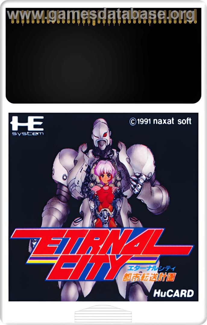 Toshi Tensou Keikaku - Eternal City - NEC TurboGrafx-16 - Artwork - Cartridge