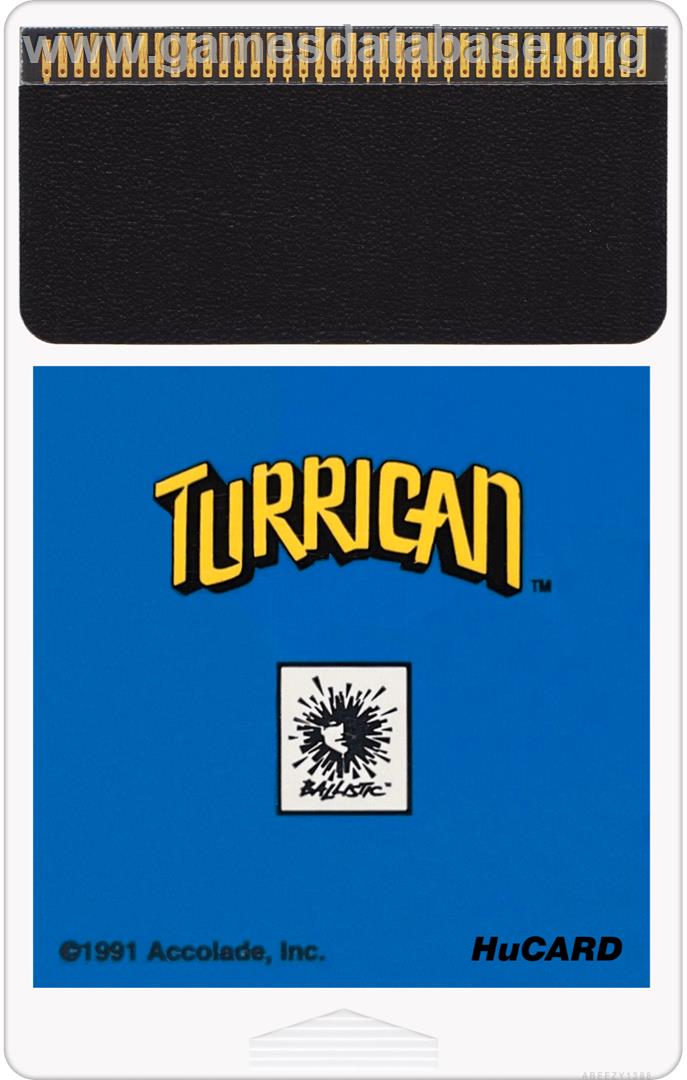 Turrican - NEC TurboGrafx-16 - Artwork - Cartridge