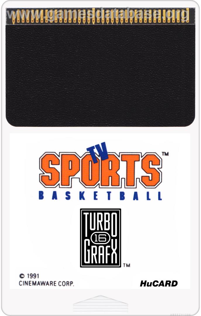 Tv Sports Basketball - NEC TurboGrafx-16 - Artwork - Cartridge