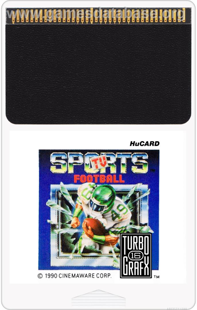 Tv Sports Football - NEC TurboGrafx-16 - Artwork - Cartridge