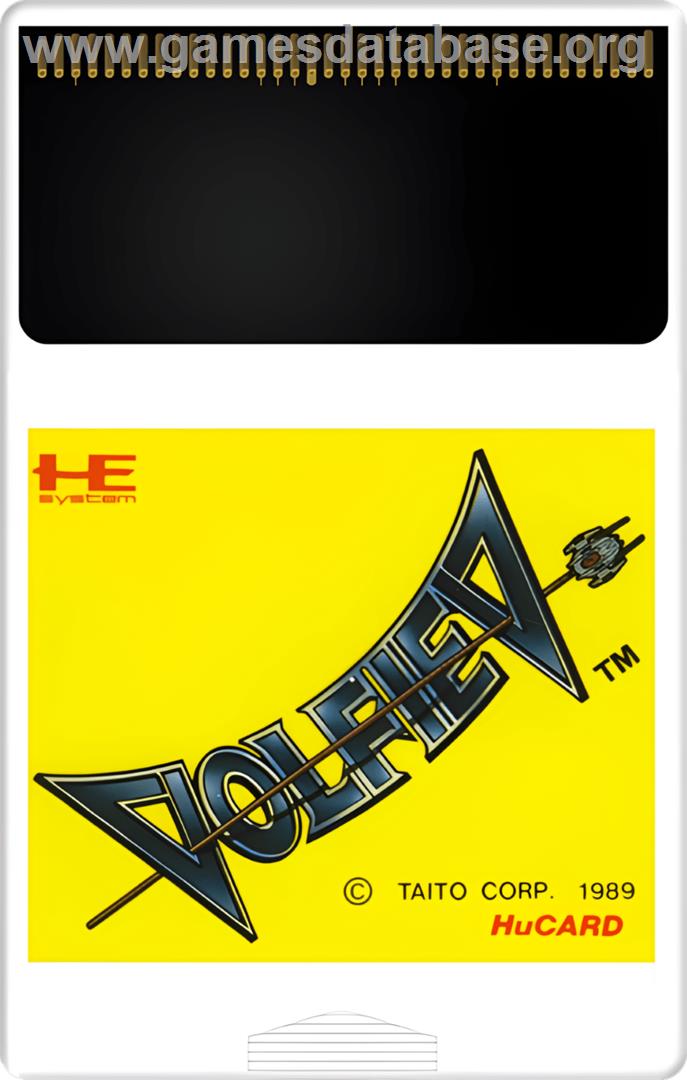 Volfied - NEC TurboGrafx-16 - Artwork - Cartridge