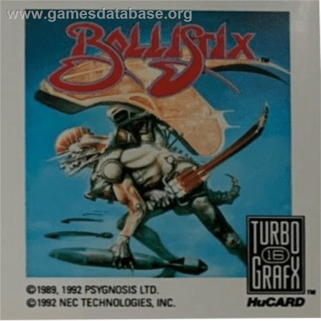 Ballistix - NEC TurboGrafx-16 - Artwork - Cartridge Top