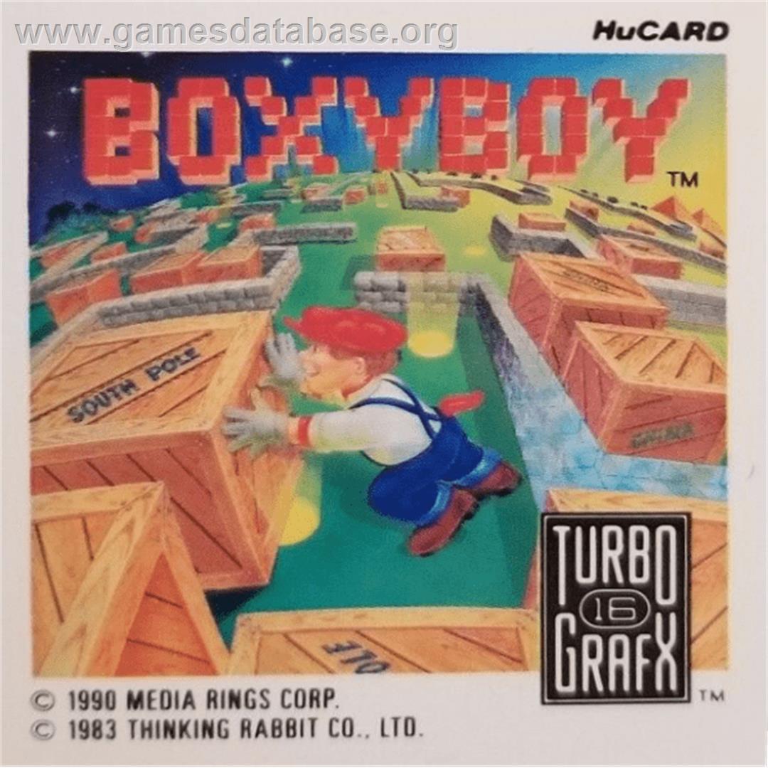 Boxyboy - NEC TurboGrafx-16 - Artwork - Cartridge Top