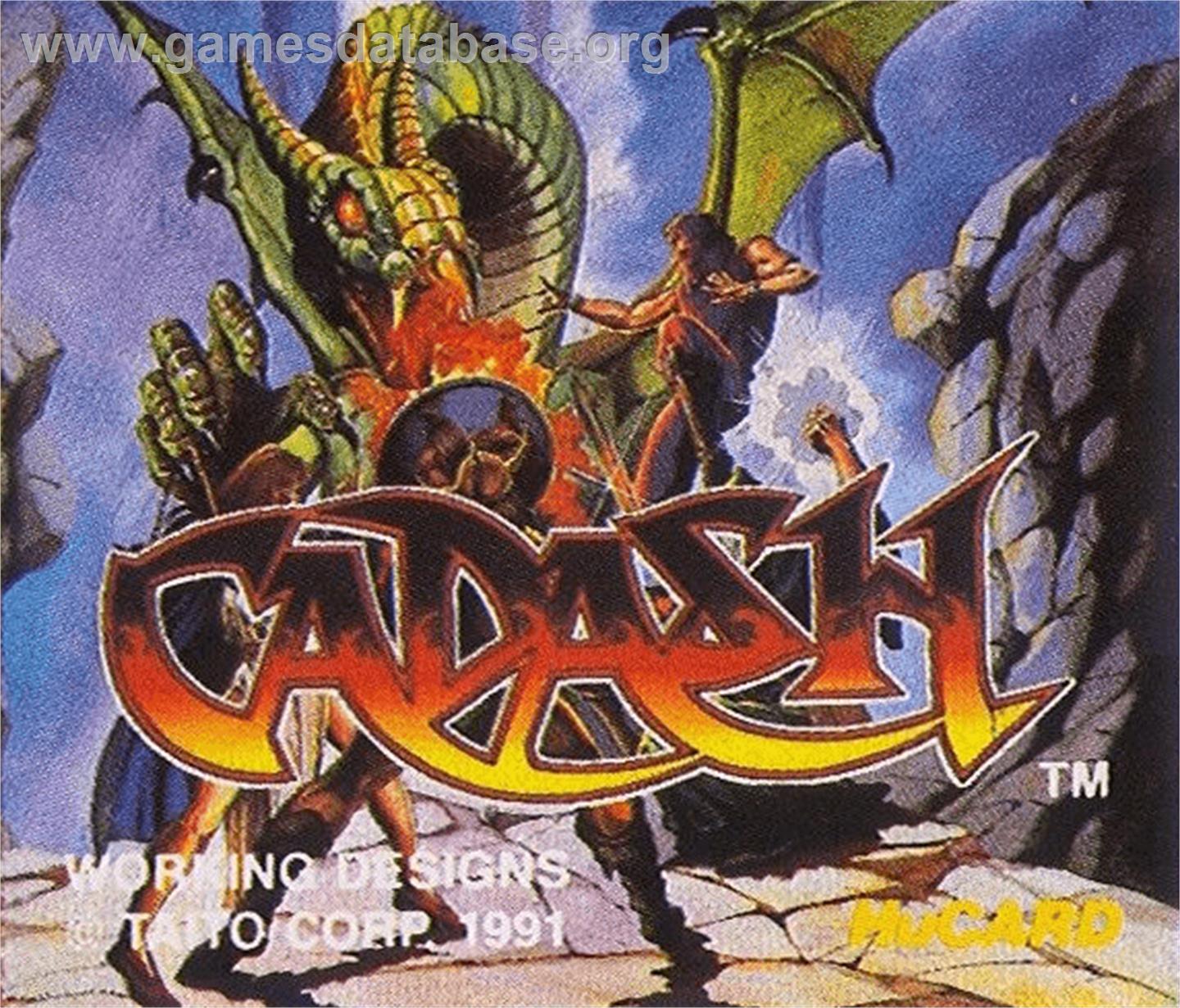 Cadash - NEC TurboGrafx-16 - Artwork - Cartridge Top