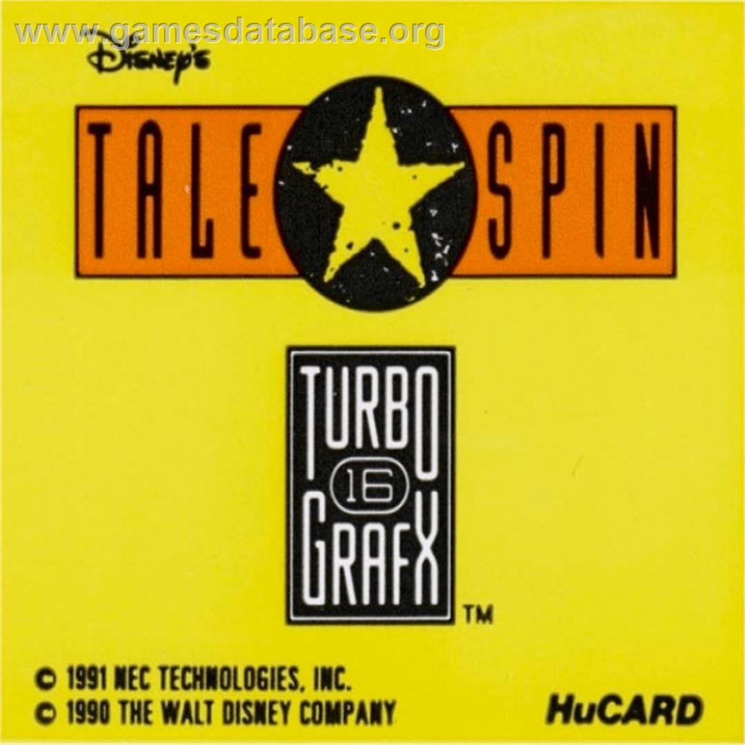 Disney's TaleSpin - NEC TurboGrafx-16 - Artwork - Cartridge Top