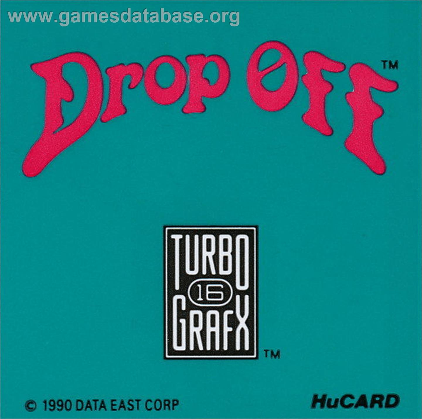 Drop Off - NEC TurboGrafx-16 - Artwork - Cartridge Top