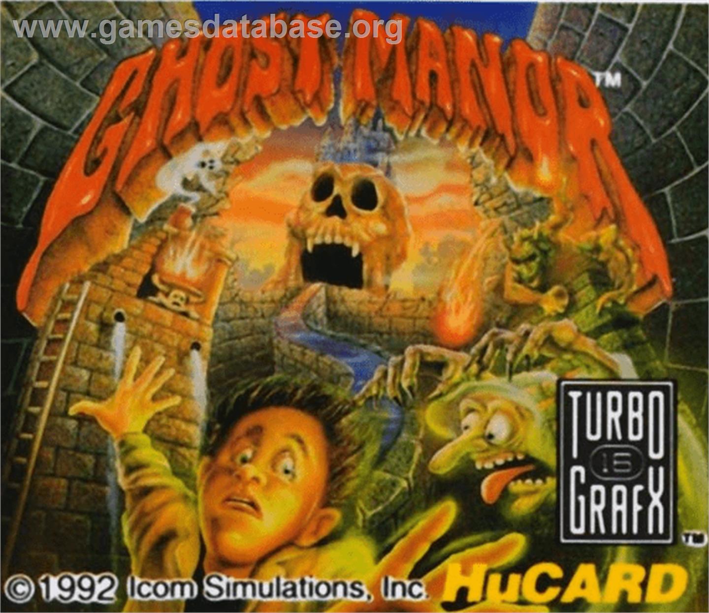 Ghost Manor - NEC TurboGrafx-16 - Artwork - Cartridge Top