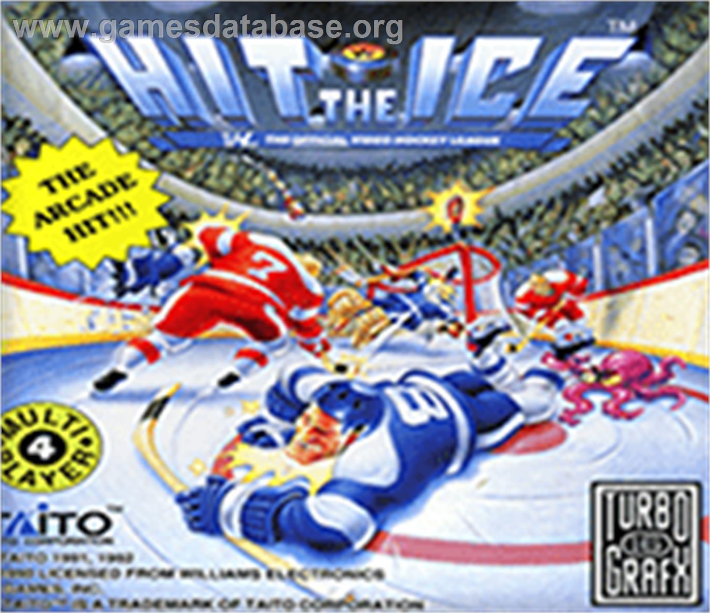 Hit the Ice - The Video Hockey League - NEC TurboGrafx-16 - Artwork - Cartridge Top
