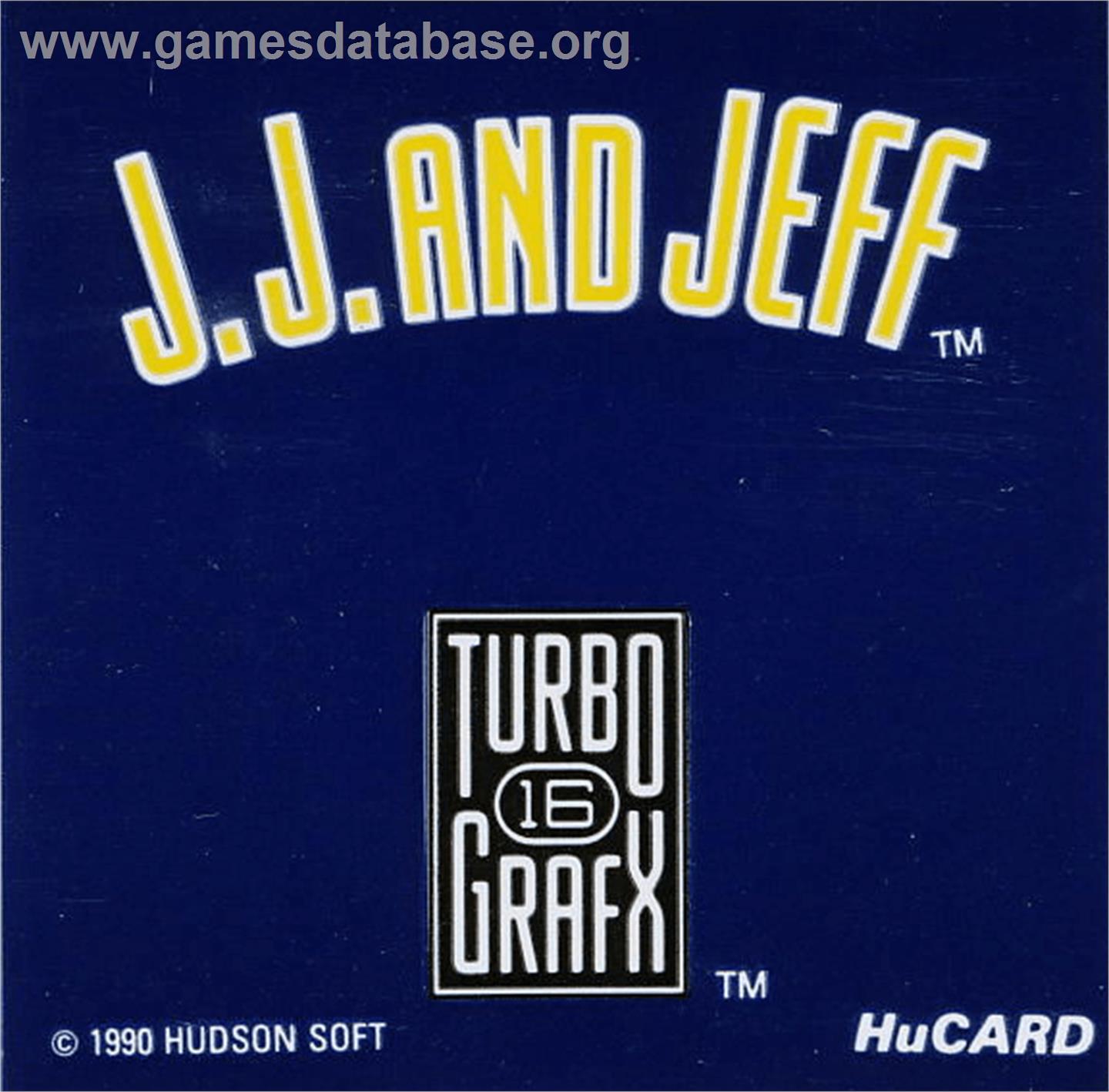 J.J. & Jeff - NEC TurboGrafx-16 - Artwork - Cartridge Top
