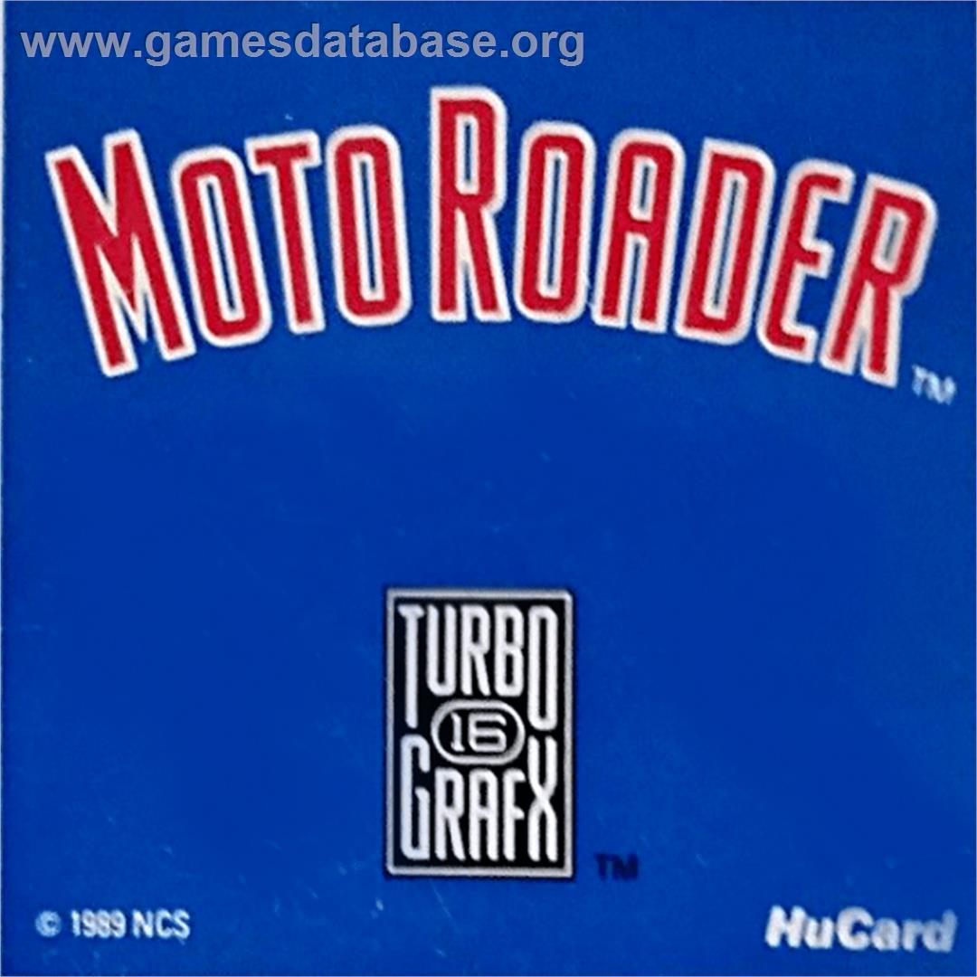 Moto Roader - NEC TurboGrafx-16 - Artwork - Cartridge Top