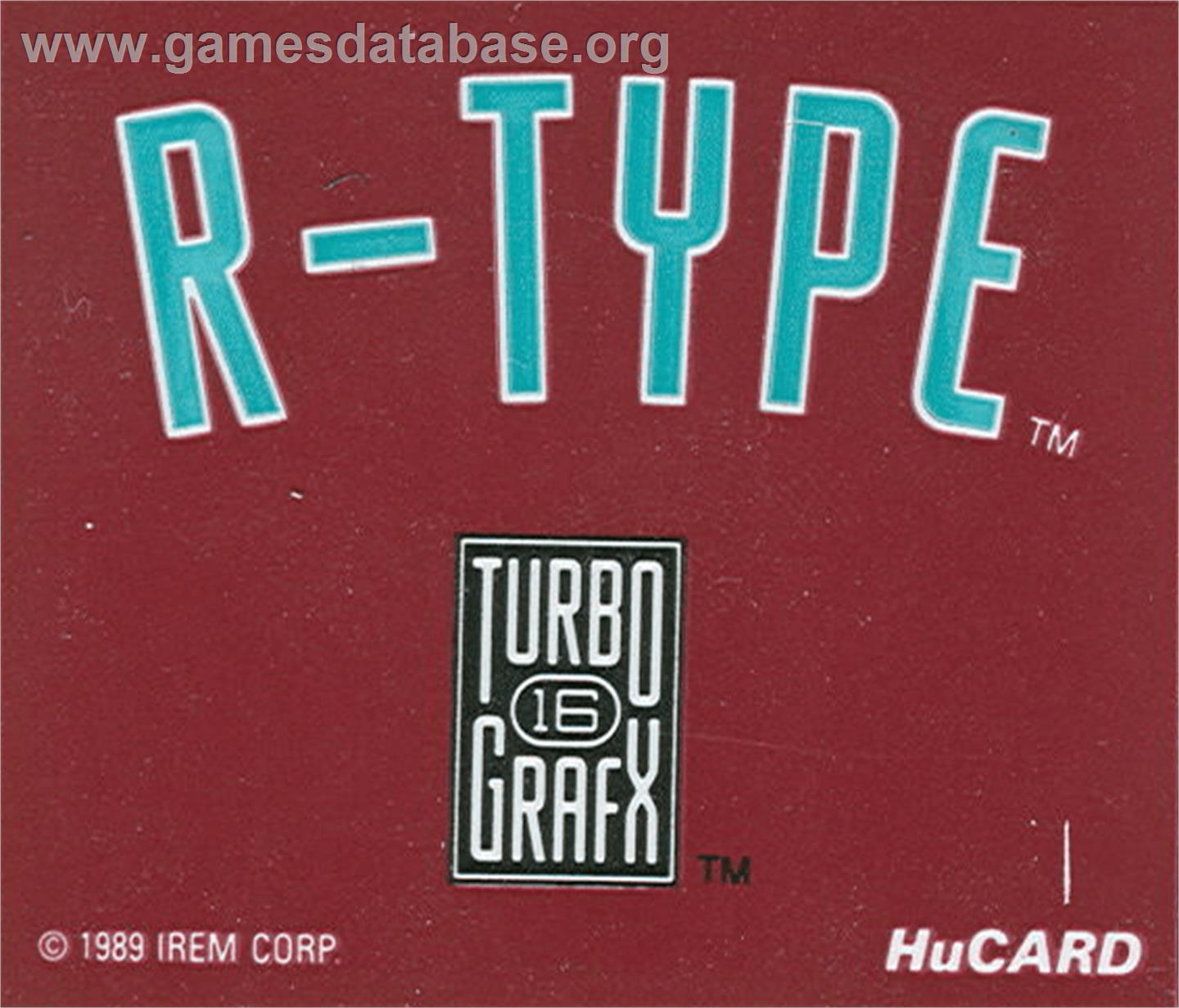 R-type - NEC TurboGrafx-16 - Artwork - Cartridge Top