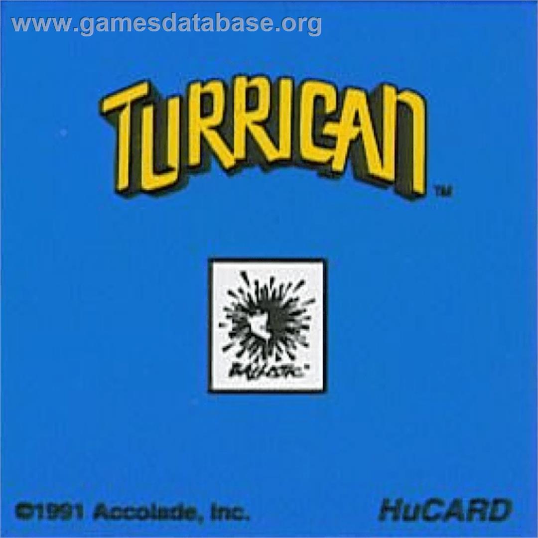 Turrican - NEC TurboGrafx-16 - Artwork - Cartridge Top
