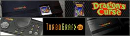 Arcade Cabinet Marquee for Dragon's Curse.