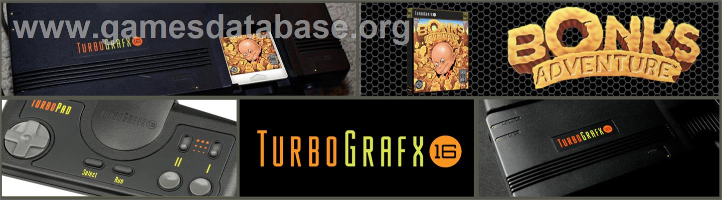 Bonk's Adventure - NEC TurboGrafx-16 - Artwork - Marquee