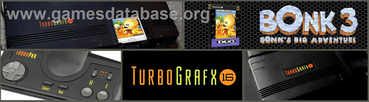 Bonk 3 - Bonk's Big Adventure - NEC TurboGrafx-16 - Artwork - Marquee