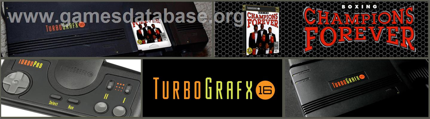 Champions Forever Boxing - NEC TurboGrafx-16 - Artwork - Marquee