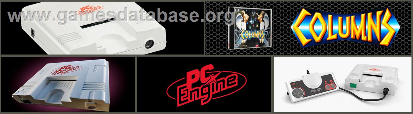 Columns - NEC TurboGrafx-16 - Artwork - Marquee