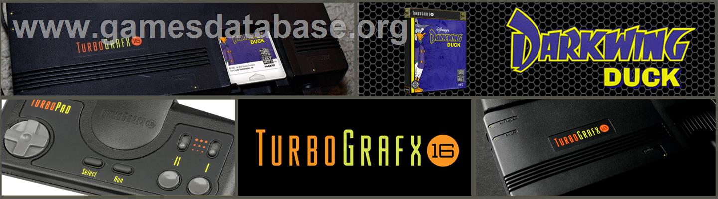 Disney's Darkwing Duck - NEC TurboGrafx-16 - Artwork - Marquee