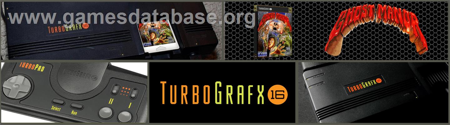 Ghost Manor - NEC TurboGrafx-16 - Artwork - Marquee