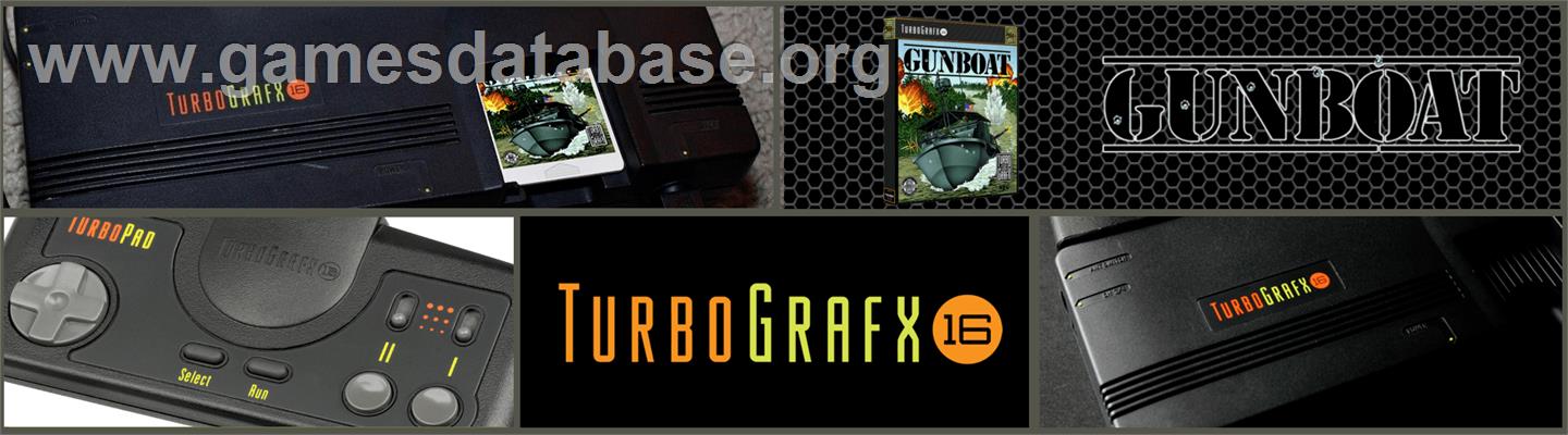 Gunboat - NEC TurboGrafx-16 - Artwork - Marquee