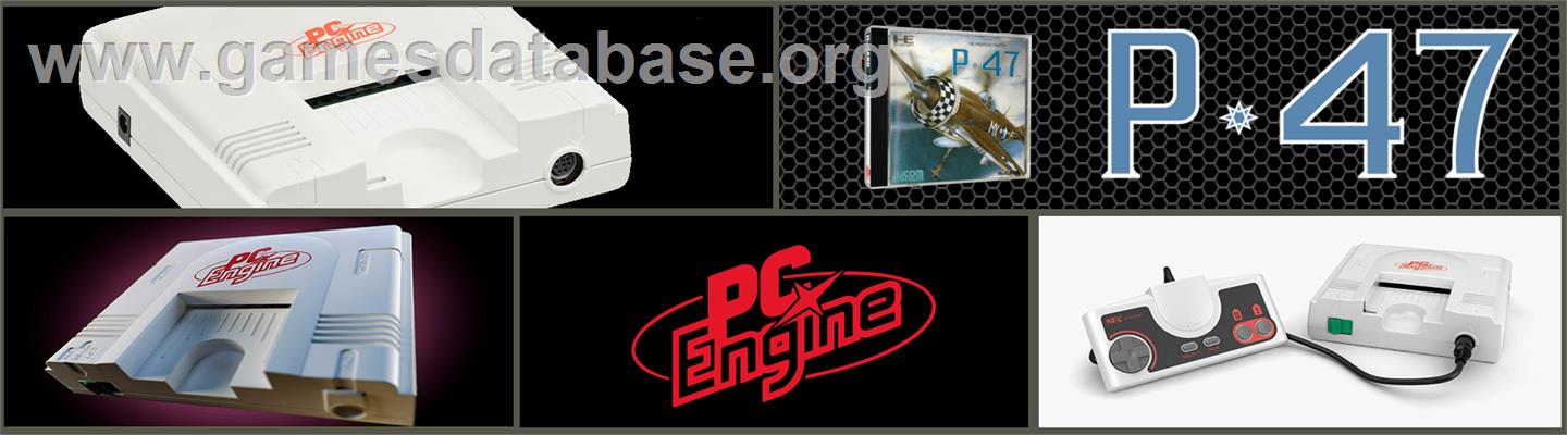 P-47 Thunderbolt: The Freedom Fighter - NEC TurboGrafx-16 - Artwork - Marquee