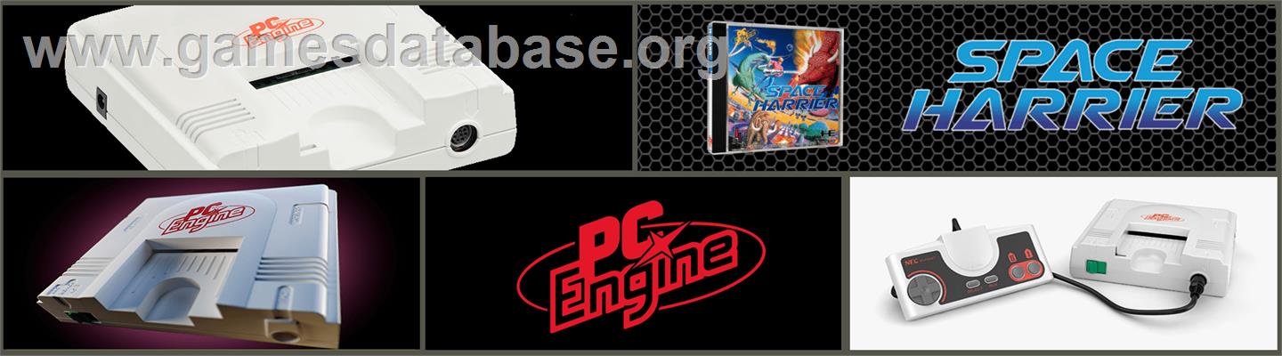 Space Harrier - NEC TurboGrafx-16 - Artwork - Marquee