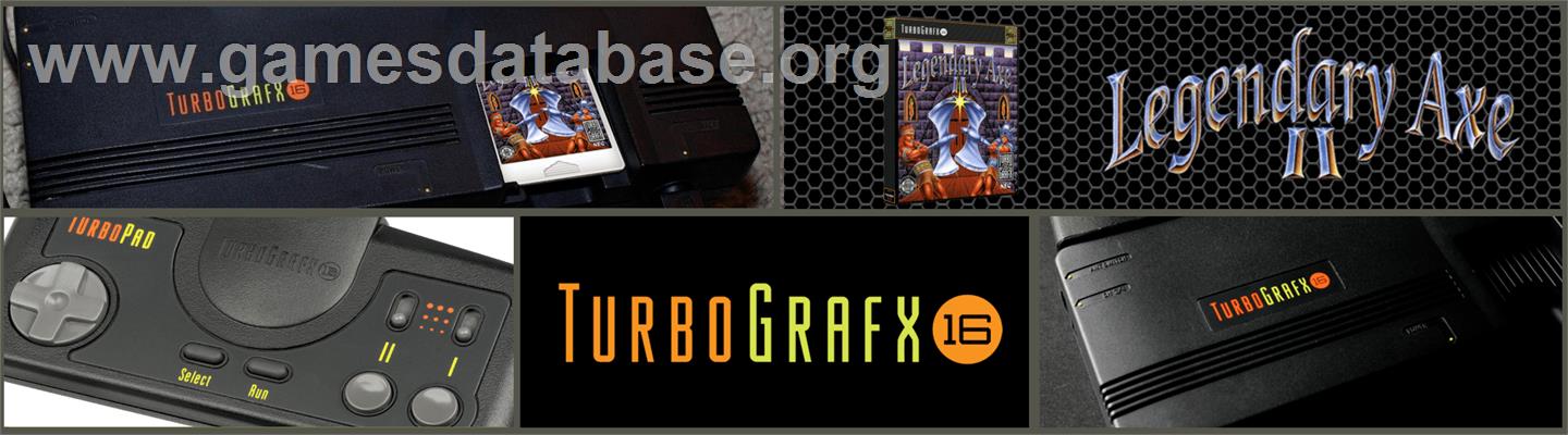 The Legendary Axe II - NEC TurboGrafx-16 - Artwork - Marquee