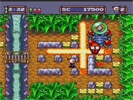 In game image of Bomberman '94 on the NEC TurboGrafx-16.