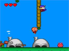In game image of Bonk 3 - Bonk's Big Adventure on the NEC TurboGrafx-16.