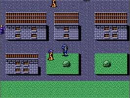 In game image of Cyber Knight on the NEC TurboGrafx-16.