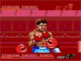In game image of Digital Champ - Battle Boxing on the NEC TurboGrafx-16.