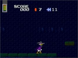 In game image of Disney's Darkwing Duck on the NEC TurboGrafx-16.
