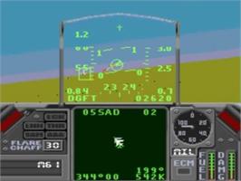 In game image of Falcon on the NEC TurboGrafx-16.
