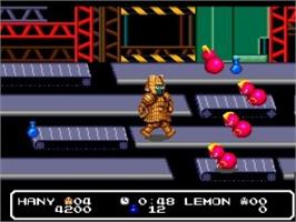 In game image of Hanii On The Road on the NEC TurboGrafx-16.