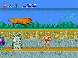 In game image of Juuouki on the NEC TurboGrafx-16.