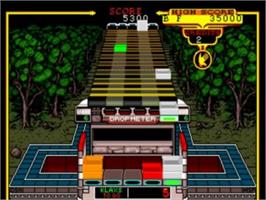 In game image of Klax on the NEC TurboGrafx-16.