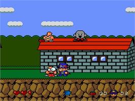 In game image of Makai Prince Dorabocchan on the NEC TurboGrafx-16.
