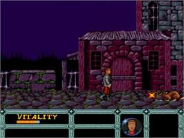 In game image of Night Creatures on the NEC TurboGrafx-16.