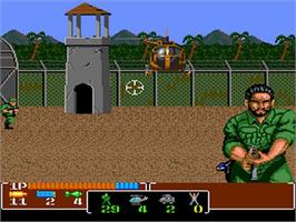 In game image of Operation Wolf on the NEC TurboGrafx-16.