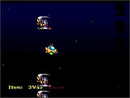 In game image of Rock-on on the NEC TurboGrafx-16.