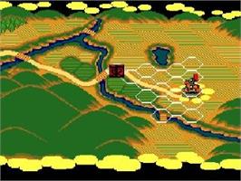 In game image of Sekigahara on the NEC TurboGrafx-16.