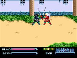In game image of Takeda Shingen on the NEC TurboGrafx-16.