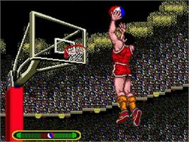 In game image of Takin' It To The Hoop on the NEC TurboGrafx-16.