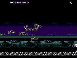 In game image of Tenseiryuu - Saint Dragon on the NEC TurboGrafx-16.