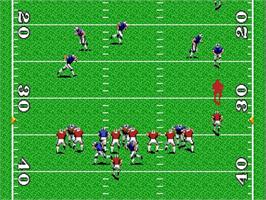 In game image of Tv Sports Football on the NEC TurboGrafx-16.